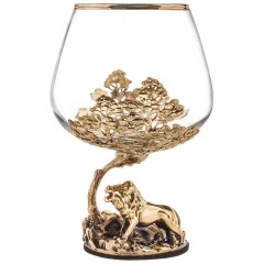 Набор 2 бокала для коньяка "Тигр" и "Лев", в коробке из дизайнерского картона 10059371