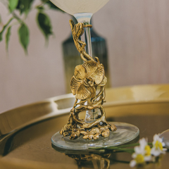 Подарочный набор из 2 бокалов для вина "Орхидея-1" в картонной коробке