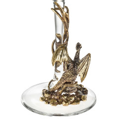 Бокал для вина "Дракониха"(со статуэткой на ножке)