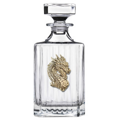 Набор Штоф"TImeless", накл "Дракон-1", 12 стопок патрон "Дракон", чемодан, красн. ложемент