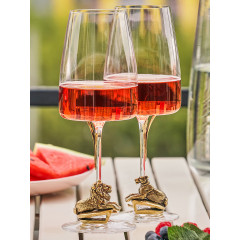 Набор 2 бокала для вина "Лев ЛОРД/Львица ЛОРД"