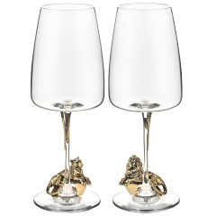 Набор 2 бокала для вина "Лев ЛОРД/Львица ЛОРД"