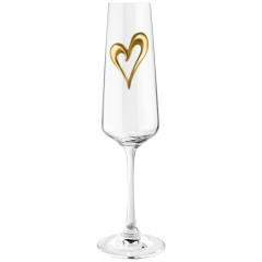 Набор 2 бокала для шампанского, "Сердце"