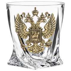 Набор "Великая Россия": 2 бок. для виски и штоф "Герб РФ" 13000726