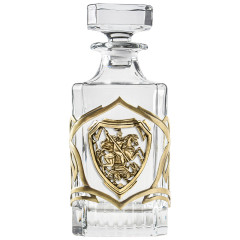 Набор "Великая Россия": 2 бок. для виски "Квадро", Штоф "TImeless", накл. "Георгий Победоносец" 13000730