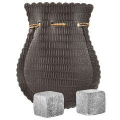 Набор "Великая Россия": 2 бокала для виски и штоф с накладкой Герб СССР 13000728