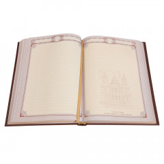 Ежедневник А5 «Учителю-1» с накладкой покрытой золотом 999 пробы