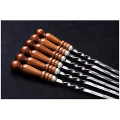 Подарочный набор шампуров в чехле, цвет черный