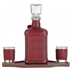 096-17-61 Графин «Герб» с накладкой из стали