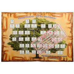 Родословная книга" Изысканная" с росписью в футляре 040102015/6