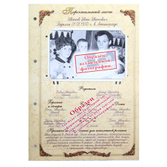 Родословная книга" Изысканная" с росписью в футляре 040102015/6