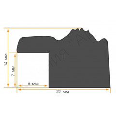 AR-63 пластиковая рамка 60-80