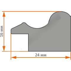 AR-94 пластиковая рамка 60-80