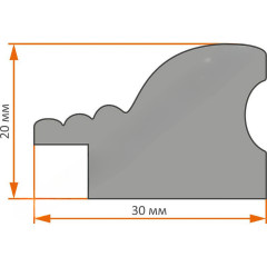 AR-107 пластиковая рамка 50-50