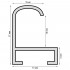 Рамка серебро 9 мм А2 (42-59) Nielsen (Нельсон) алюминиевая
