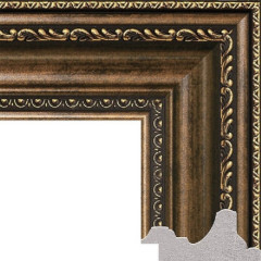 673-71 багет из пластика коричневый