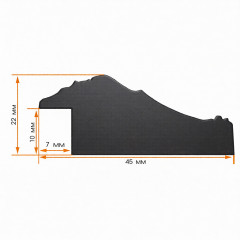 AR-40 пластиковая рамка 50-50