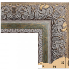 803-8А багет из пластика зелёный