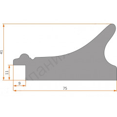DL-7482 пластиковая рамка 70-100