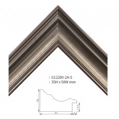 122-2 багет деревянный серый