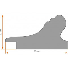 K58-2 пластиковая рамка 80-110