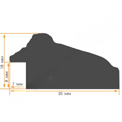 AR-78 пластиковая рамка 50-50