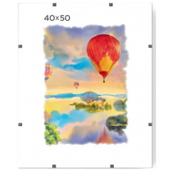 10.6 без багетная рамка 40-50 Clip с пластиковым стеклом