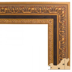 F-04 пластиковая рамка 80-110