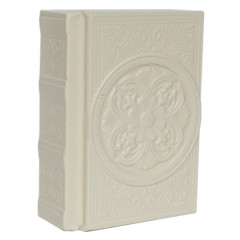 043-08-43 Шкатулка прямоугольная Ренессанс. Цвет молочный