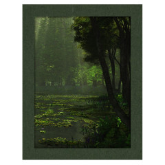 Паспарту для картины цвет зелёный D5039T-A, толщина 1 мм